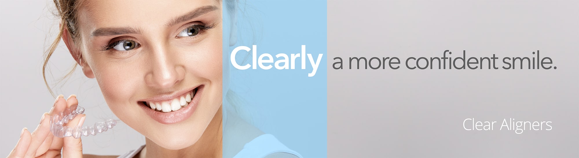 clear aligners banner